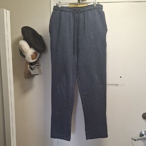 Eddie Bauer Men’s Lounge Pants Size M Tapered Cotton Blend Elastic Waist